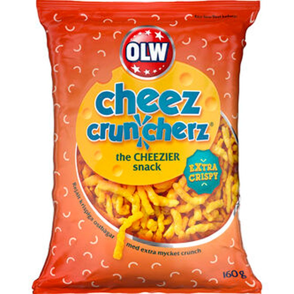 Olw cheez crunchers 160 g