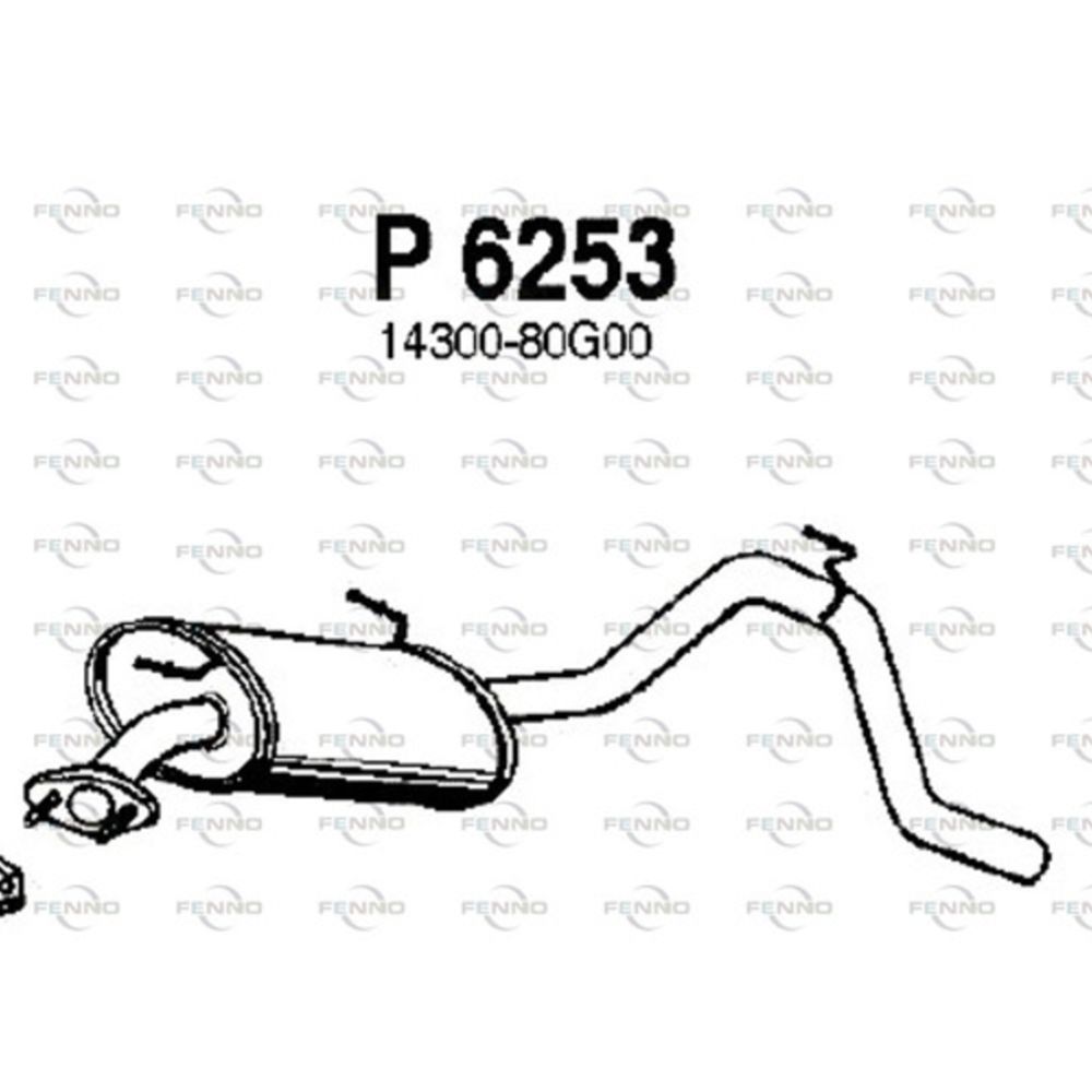 Takaäänenvaimentaja 14-6253