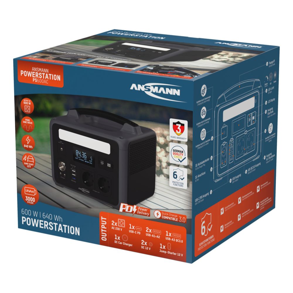 Ansmann laddstation 600 W