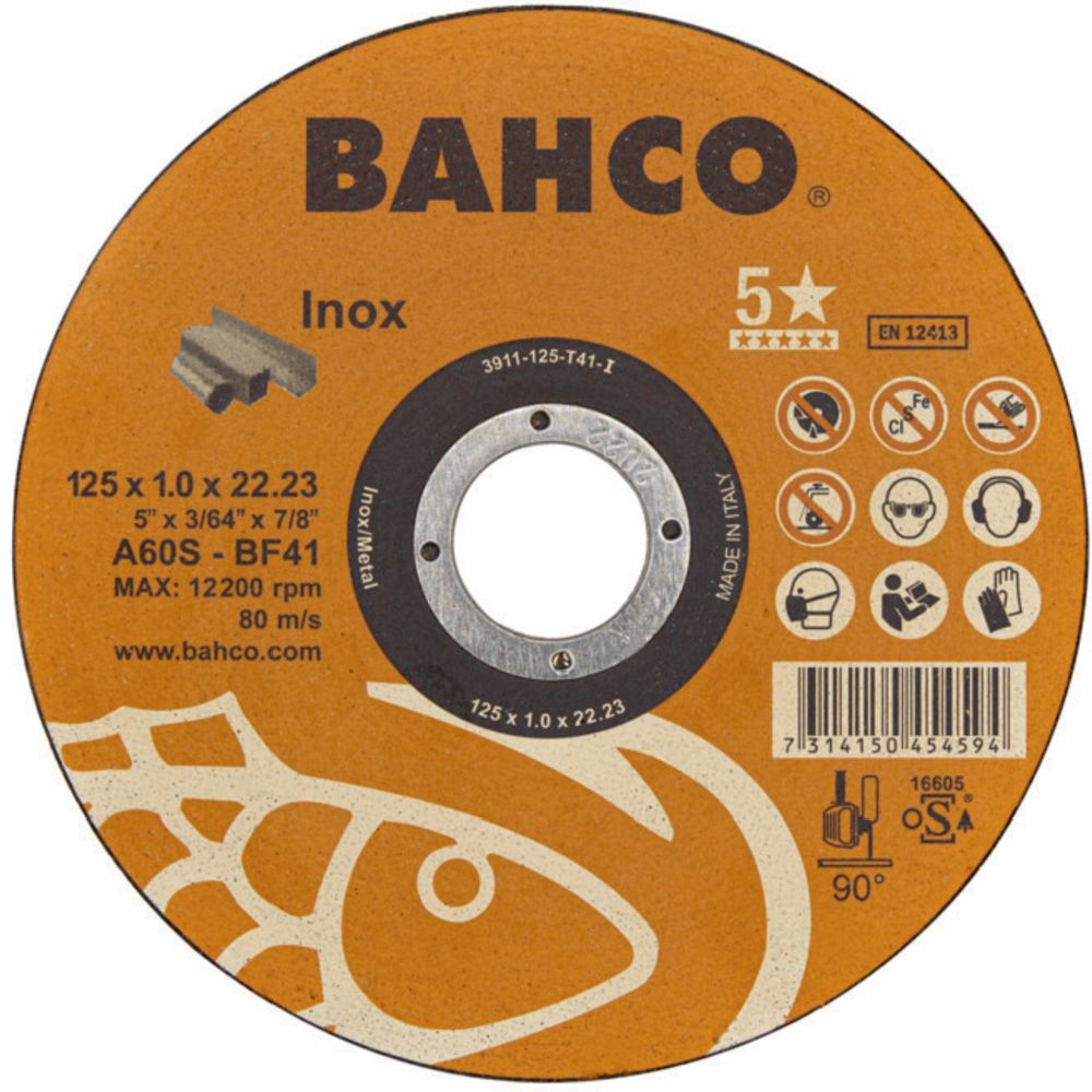 Bahco 3911-125-T41-I katkaisulaikka 125 x 1,0 mm RST