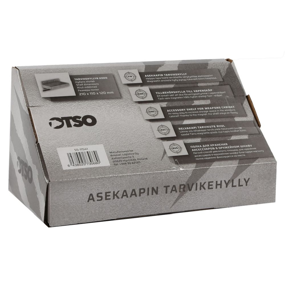 Otso asekaapin tarvikehylly