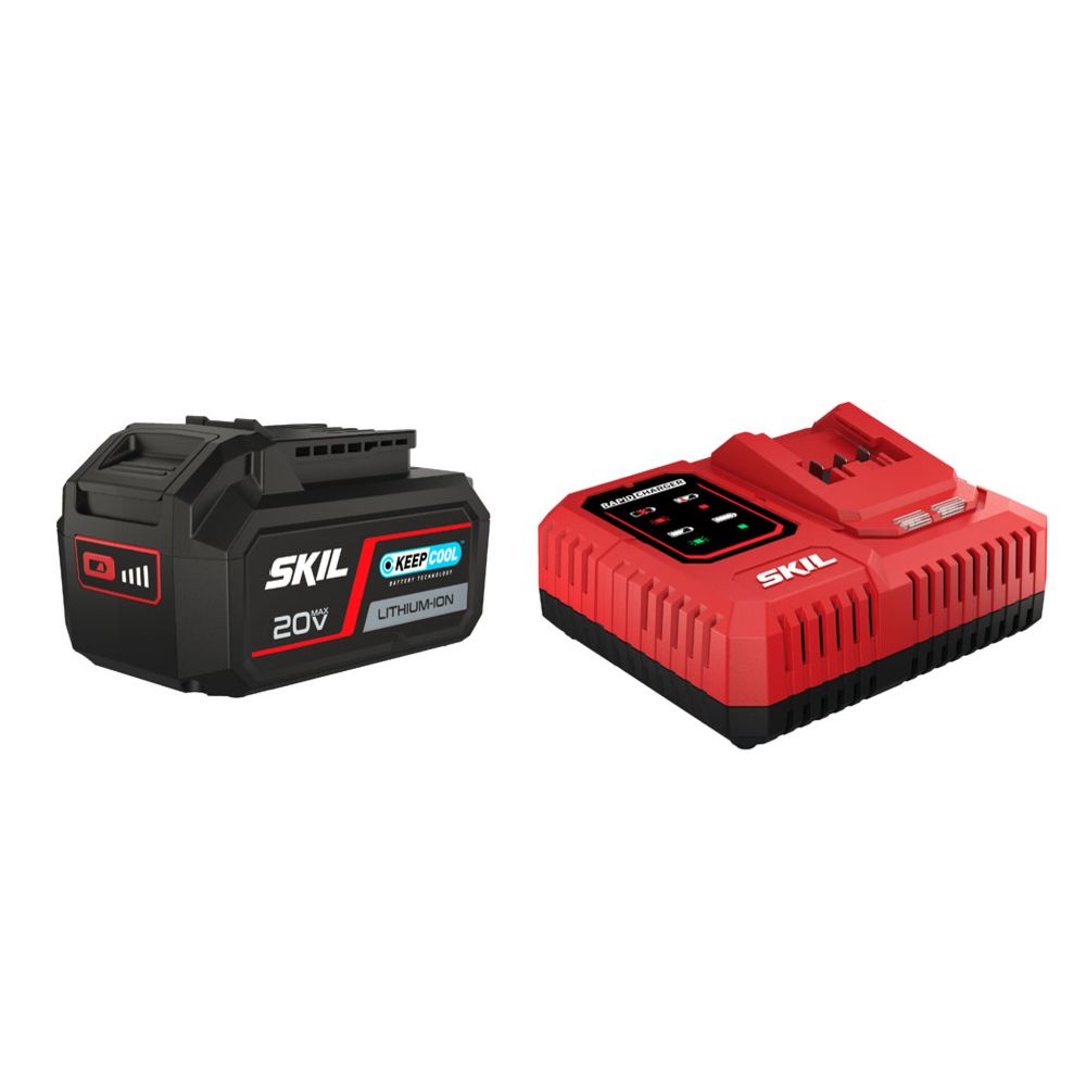 SKIL 3111 AA snabbladdare 20 V + 4,0 Ah batteri