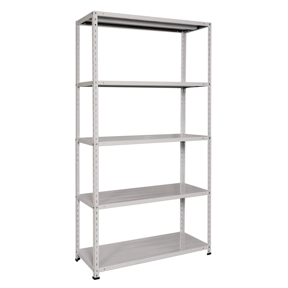 Bizzotto Kit B200G lagerhylla 1000 x 400 x 1880 mm, grå 350 kg