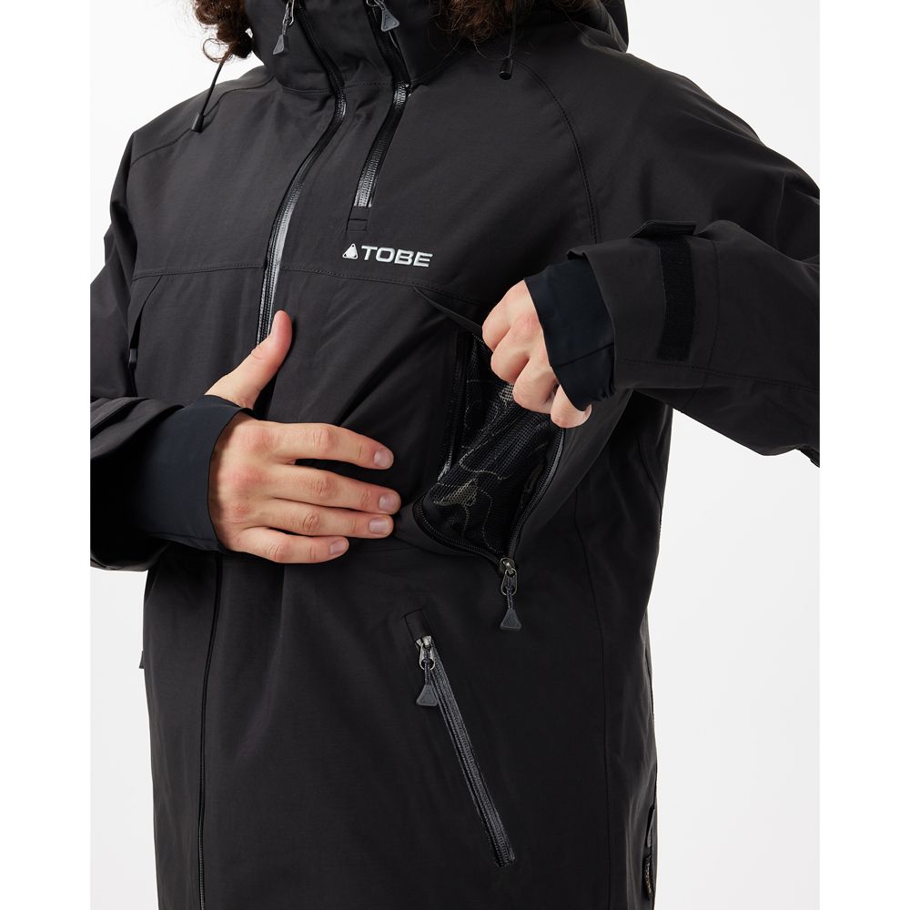 Tobe Vivid skoterjacka Jet Black