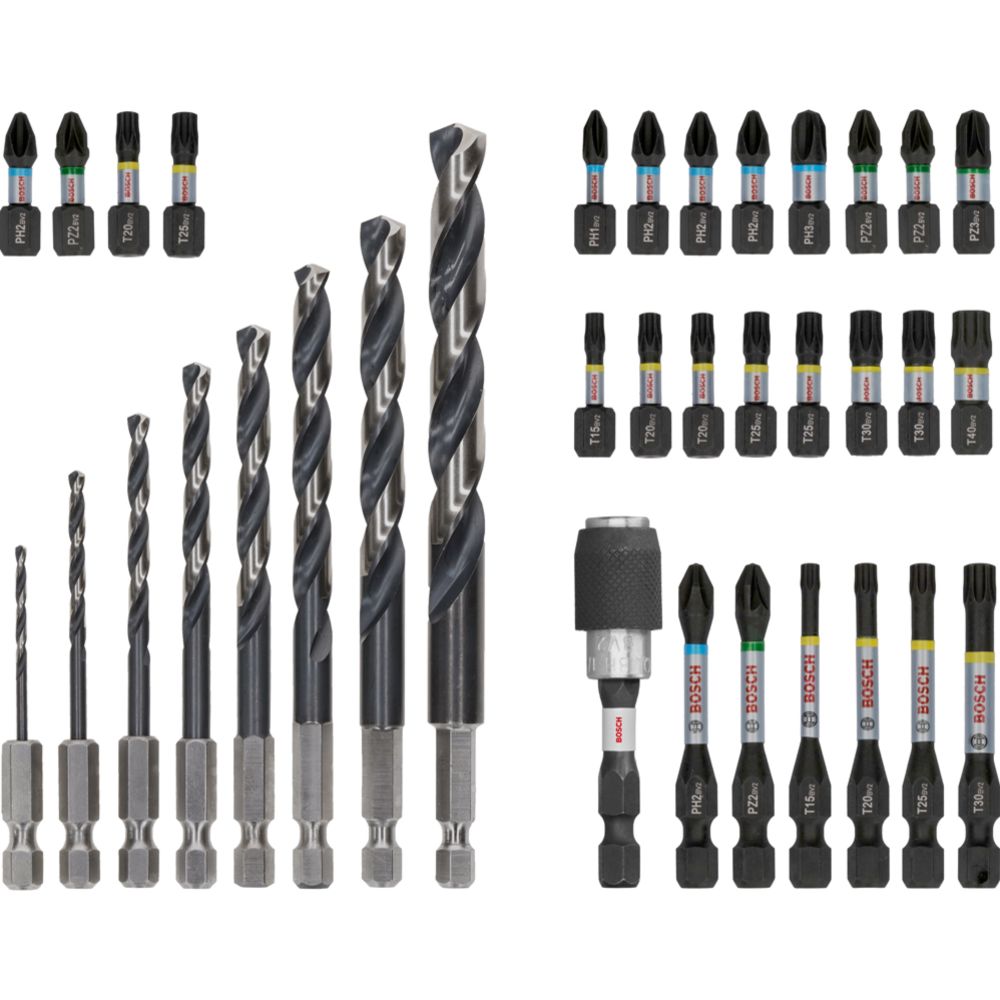 Bosch Impact HSS puurimis- ja kruvikeeraja otsikute komplekt, 35 osa