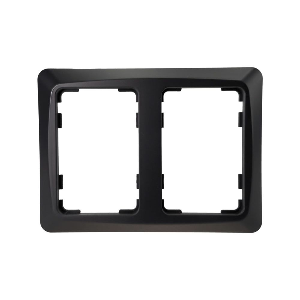 Harju Hiili 2-osaline katteplaat, 85 x 55 mm, must