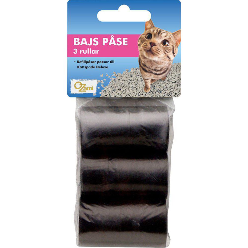 Ozami refill-påsar till deluxe-kattspade 3 rullar