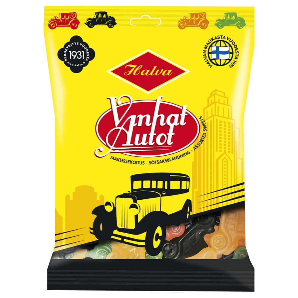 Halva Vanhat Autot makeissekoitus 160g