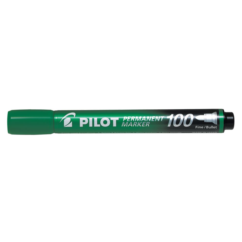 Pilot merkintäkynä Permanent Marker 100 vihreä