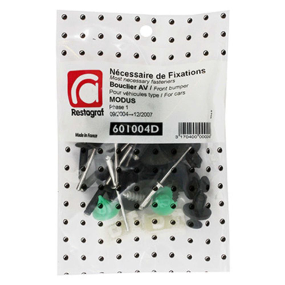 Kiinnikesarja Renault etupuskuri 601004D 27 osaa