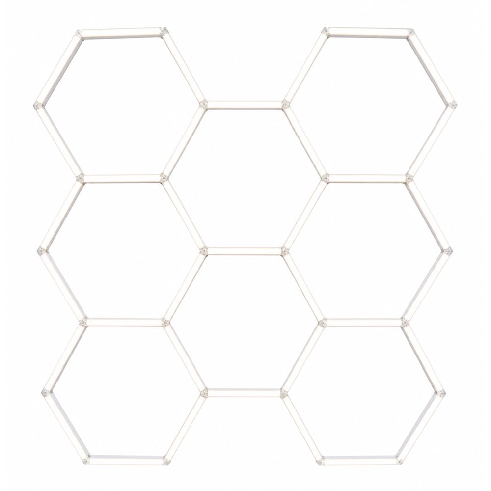 Led Energie Hexagon LED-valosarja 8 kpl 227,5 W 21 000 lm 6500 K