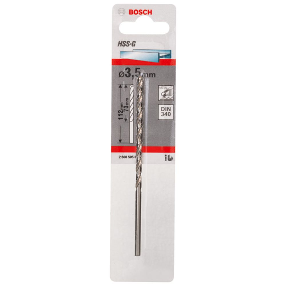 Bosch HSS G DIN 340 metallipuur 3,5 mm