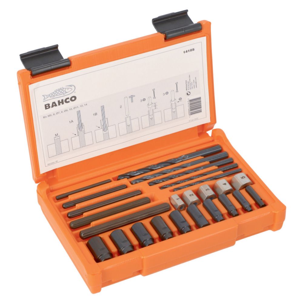 Bahco 1418S skruvutdragarsats 20 delar