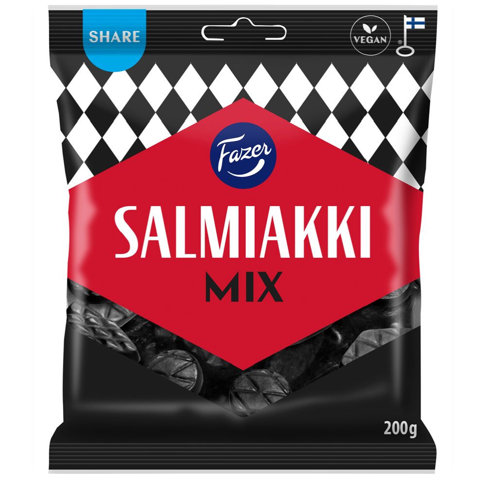 Fazer Salmiakki Mix salmiakki karkkipussi 200g