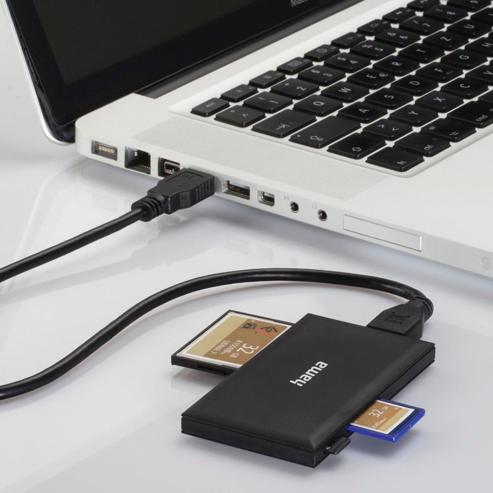 Hama Multi Card Reader minneskortläsare USB 3.0 svart
