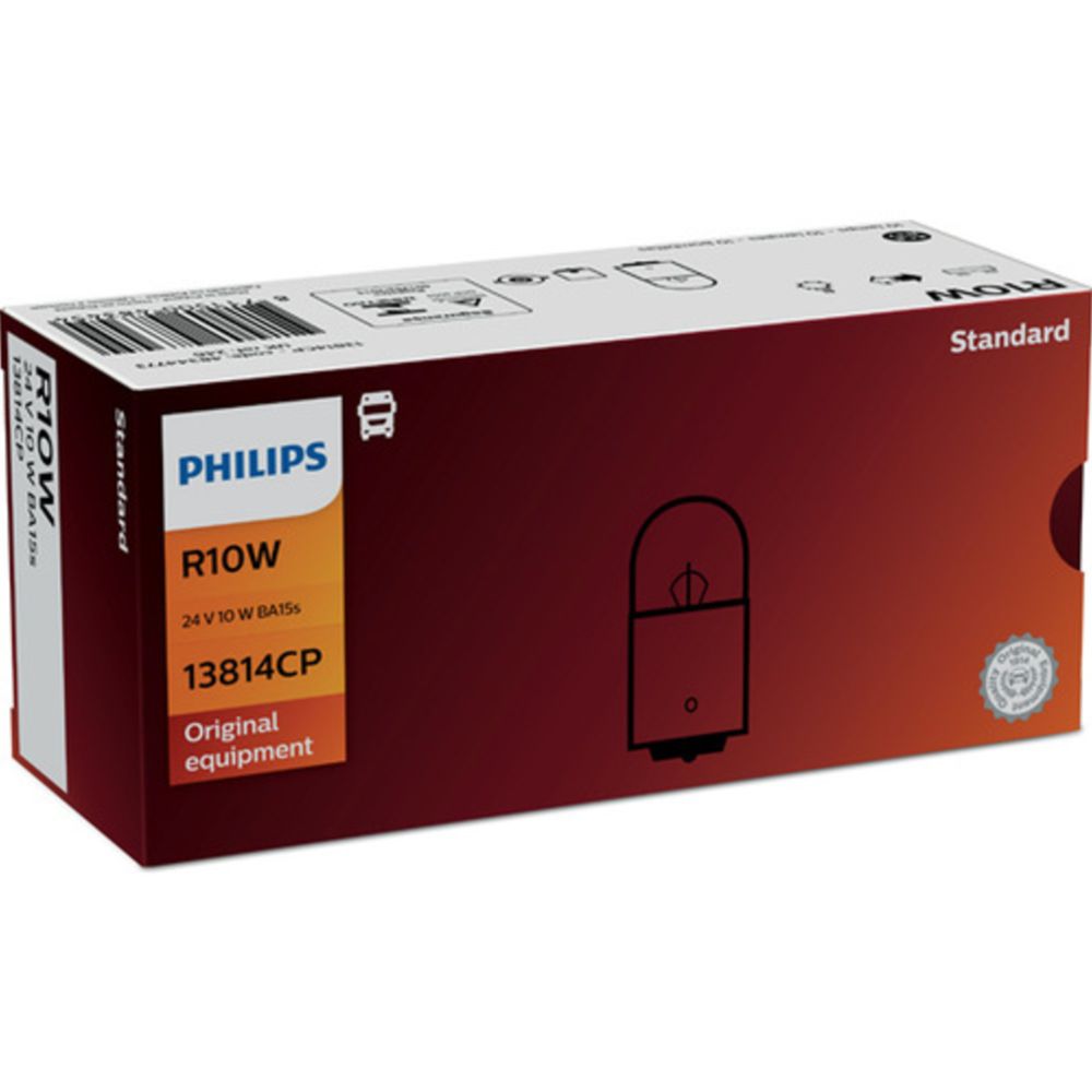Philips BA15s-polttimo 24V 10W R10W 10kpl