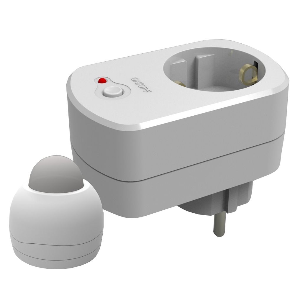 Pistikupesa juhtmevaba liikumisanduriga IP20