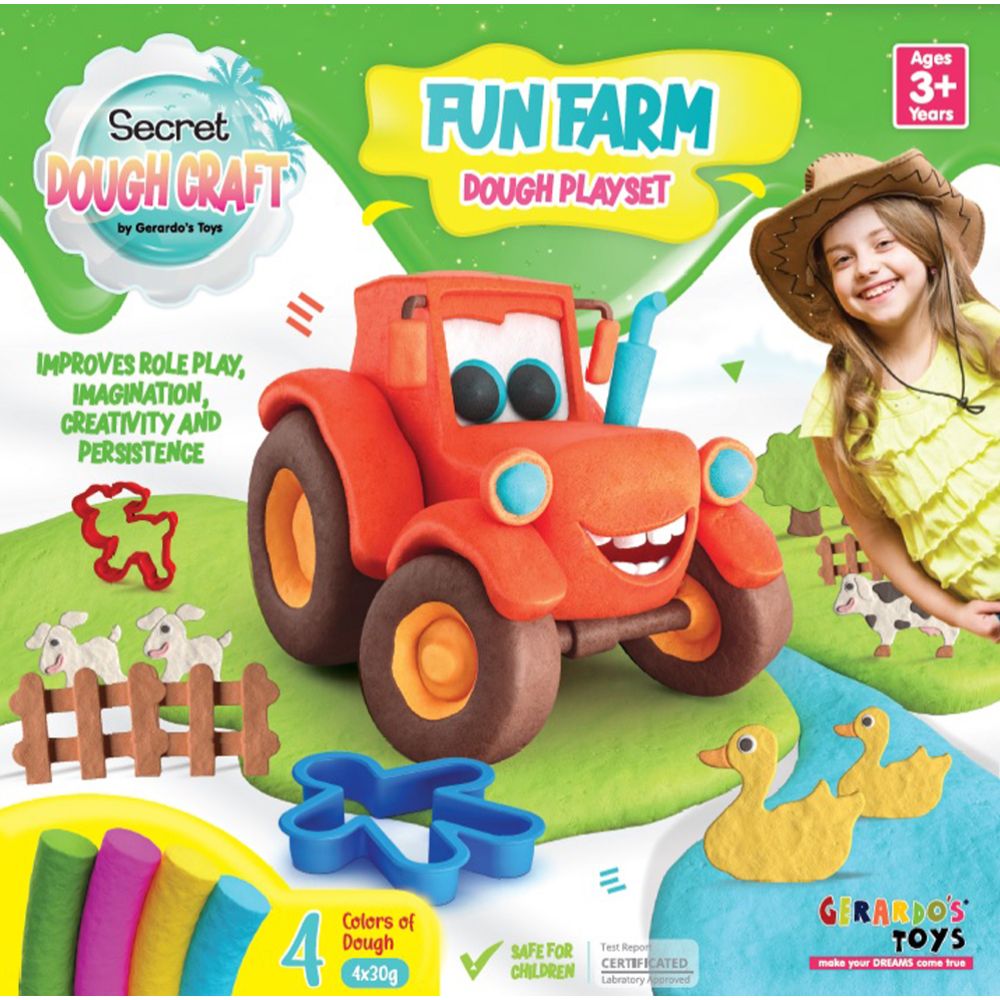 Secret Dough Craft voolimisvaha, Farm, 4 x 30 g