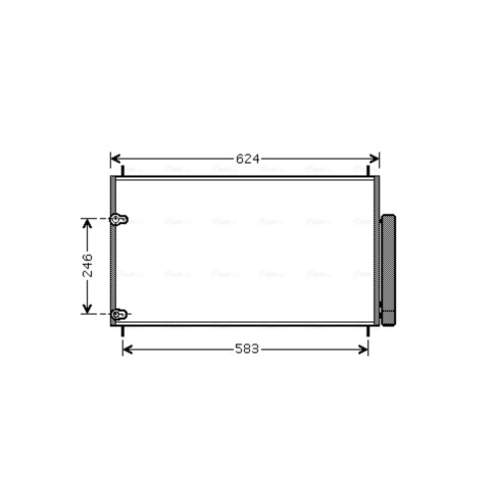 Ilmastointilaitteen lauhdutin 30-00490