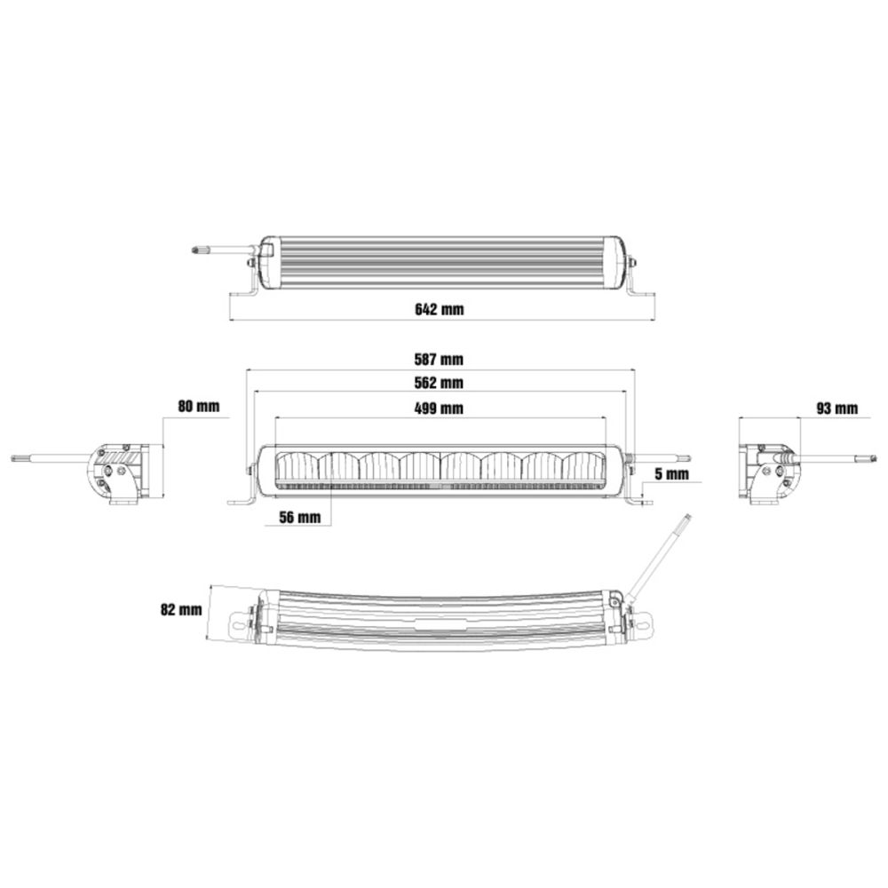 Optibeam Firebar LED-blixtljus Ref. 30