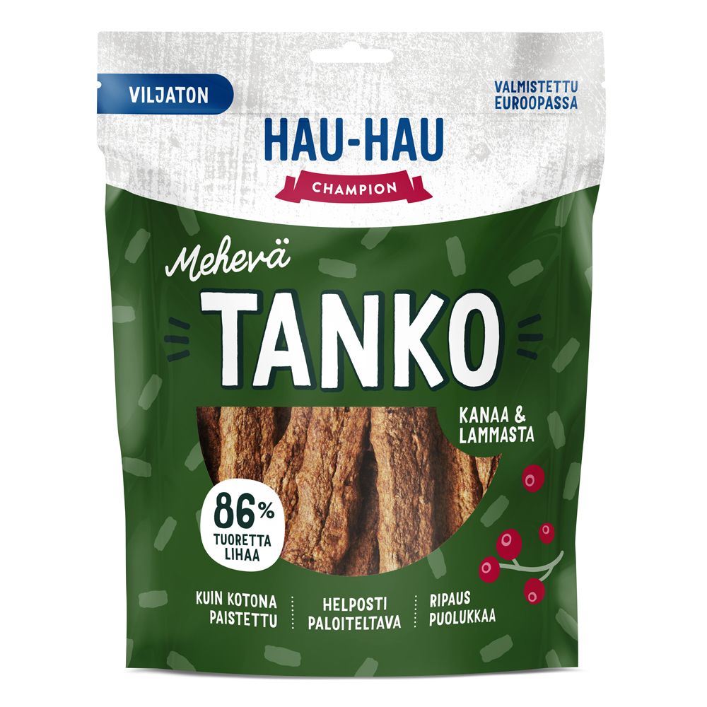 Hau-Hau Champion mahlakas kana- ja lambaliha maiuspala, 400 g