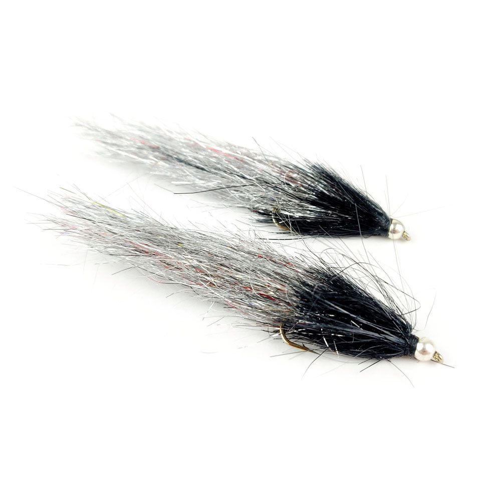 Eumer conehead tinsel silver streamer #12 2 st.