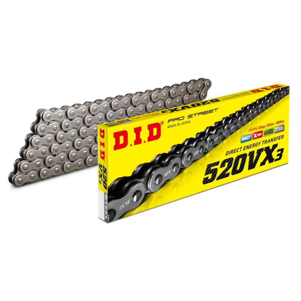 D.I.D 520-VX3 X-ringkedja 120 länkar