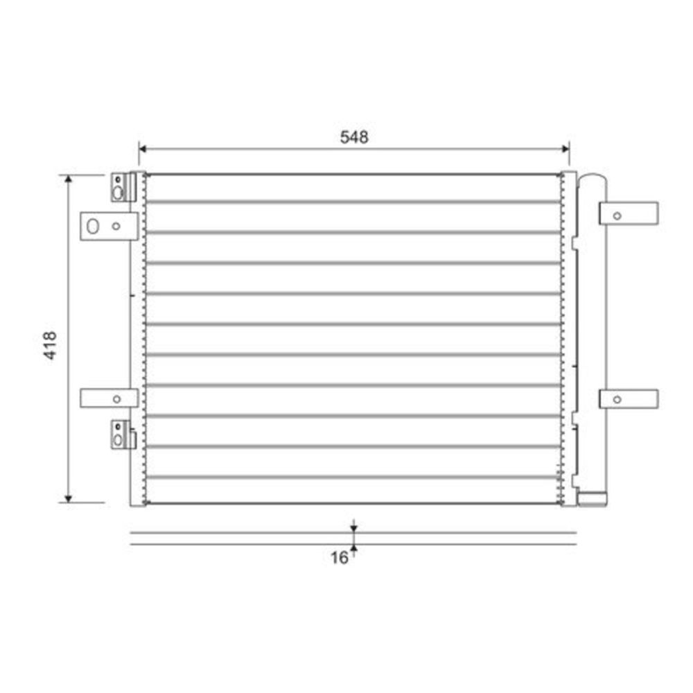 Ilmastointilaitteen lauhdutin 30-05356