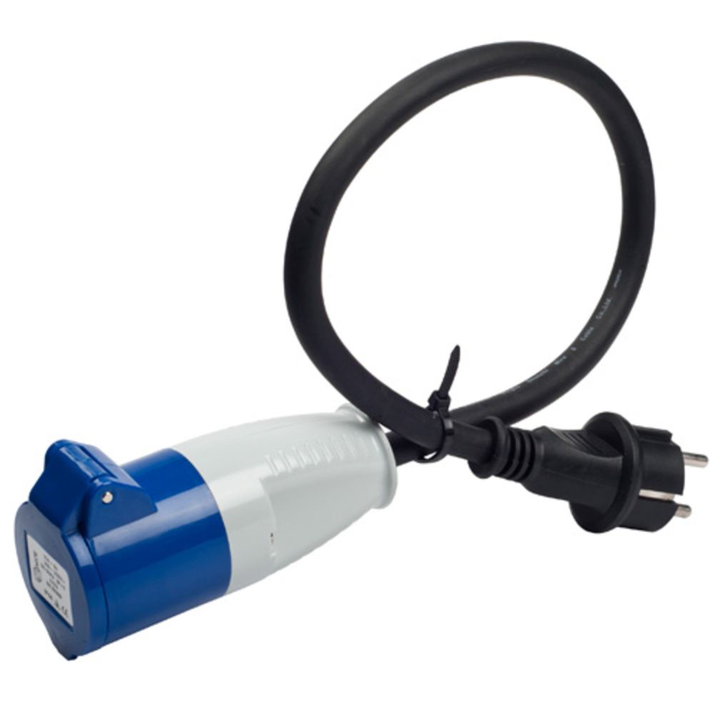 Airam matkaauto adapter, Schuko->CEE, 0,5 m, H07RN-F, IP44
