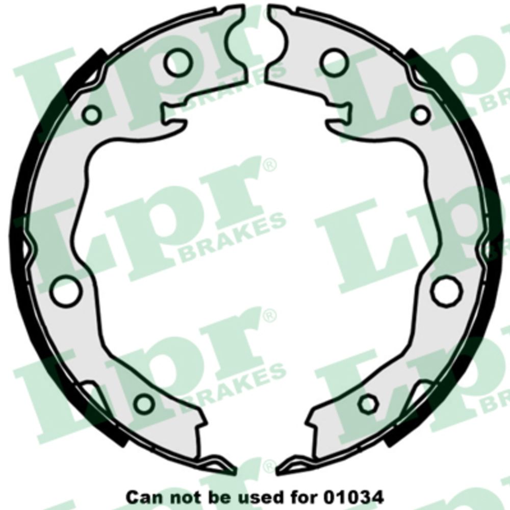 Bromsbackar, sats, parkeringsbroms 22-3494