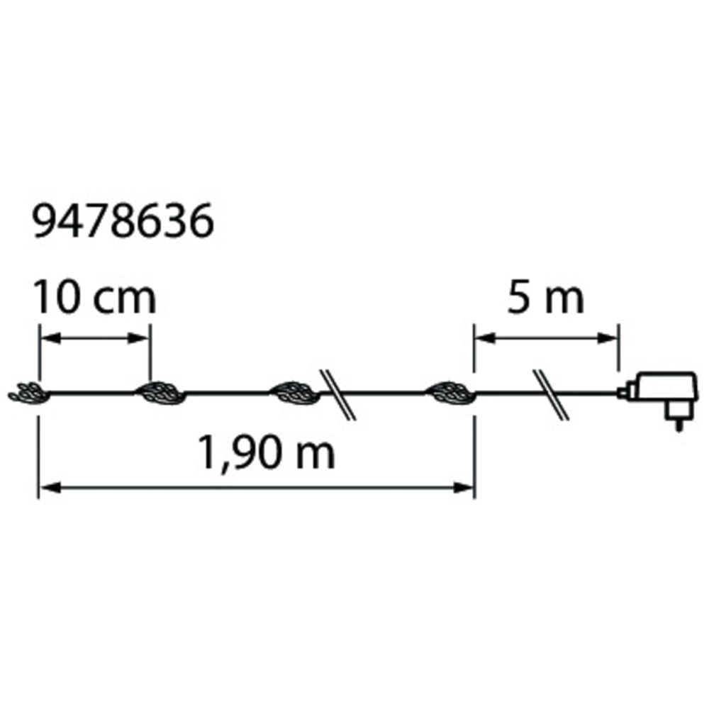 Airam Roll LED-ljusslinga varmvit IP44