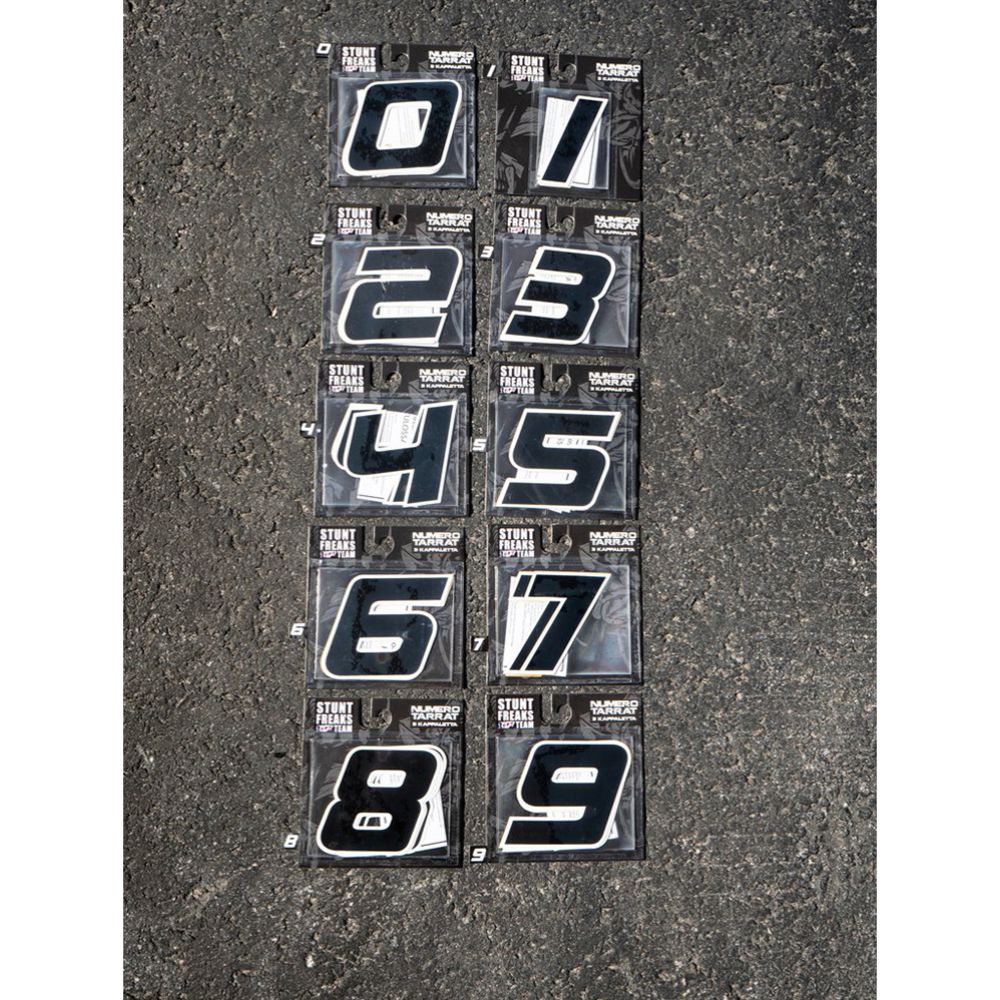 Stunt Freaks Team numbrikleebis