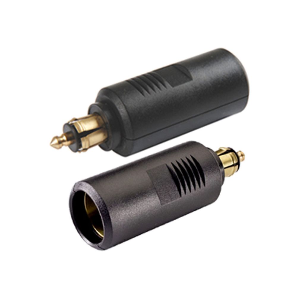 Adapter DIN ISO 4165 ø 12mm -> cigarettuttag ø 21mm