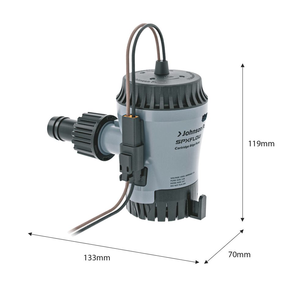 Johnson Aqua Void automaatne pilsipump, 500 GPH, 12 V