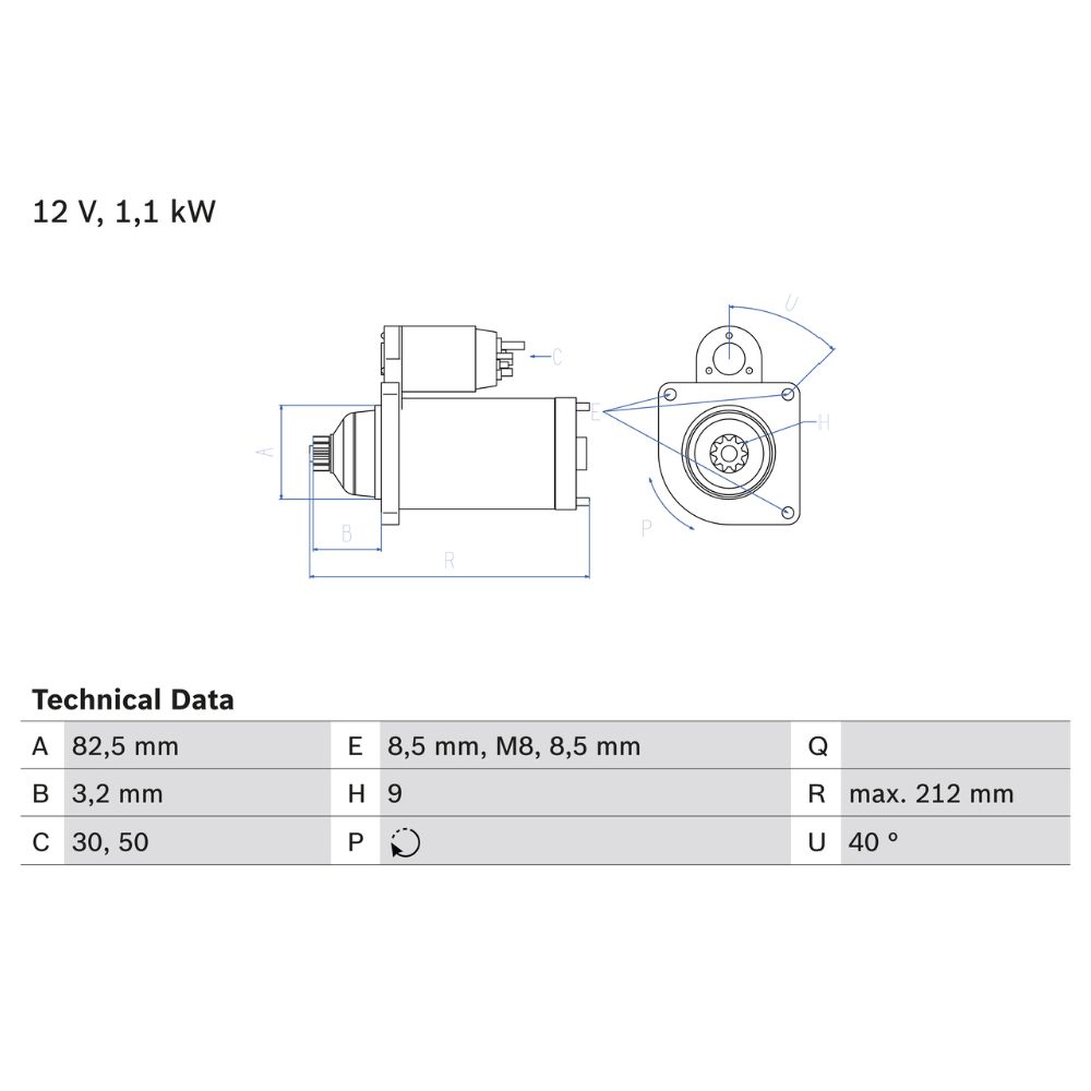 Startmotor 13-2796