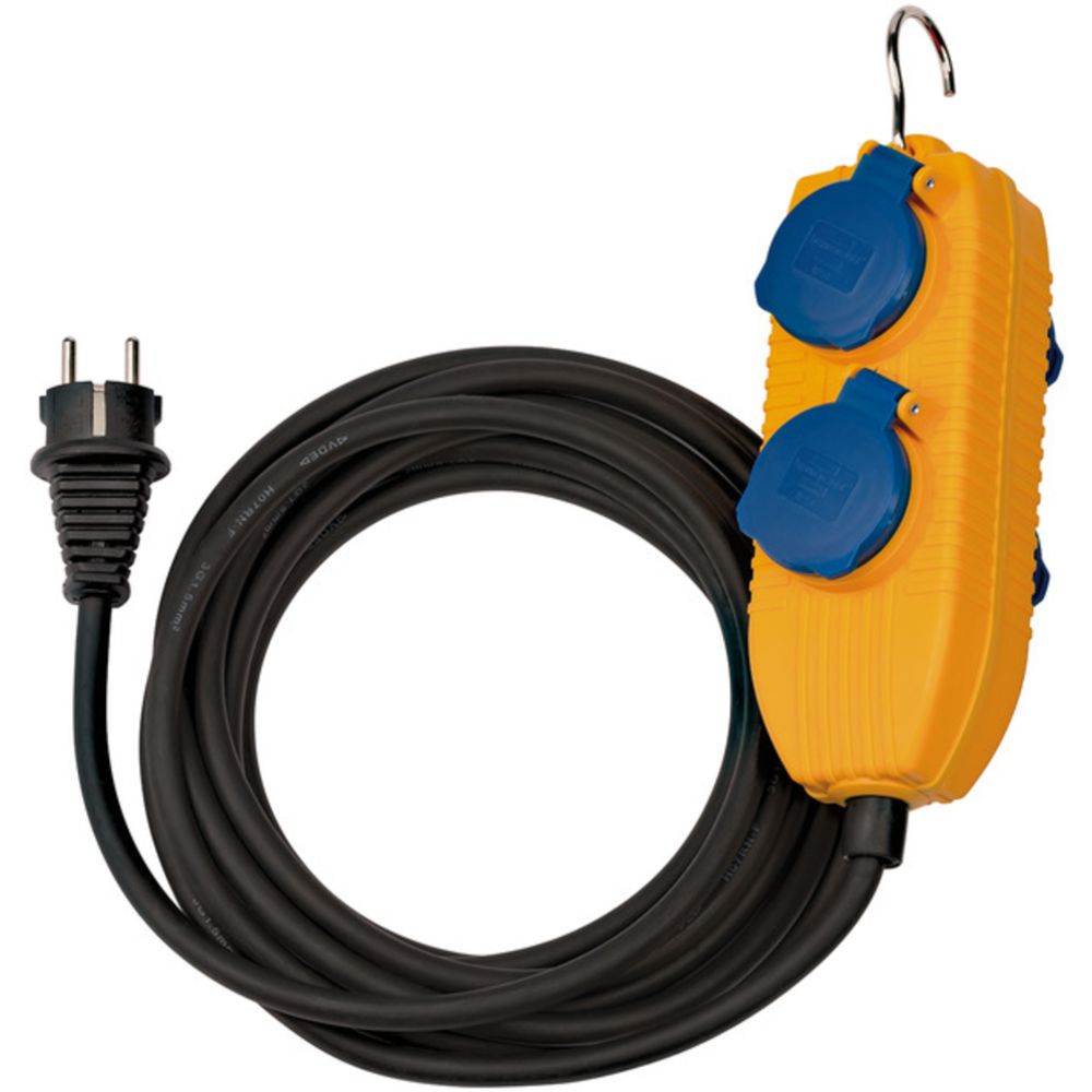 Brennenstuhl pikendusjuhe 4-osaline 10 m kummikaabel 3 x 1,5 mm² IP54