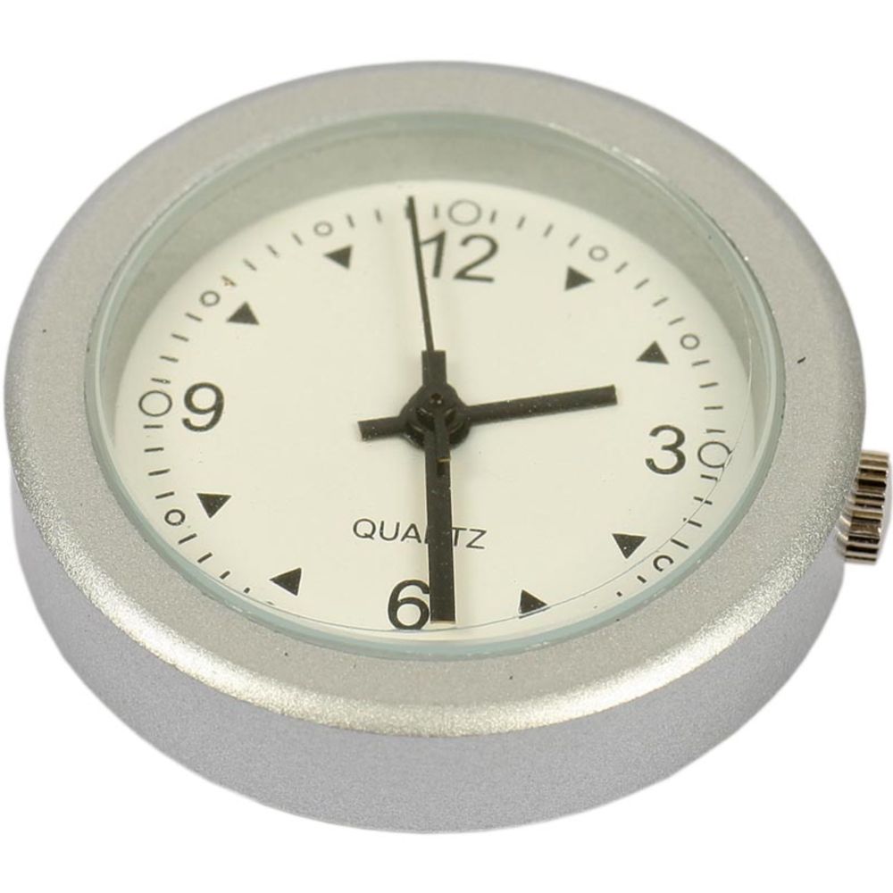 DZ Hardware klocka av stål,‭ ‬vit tavla