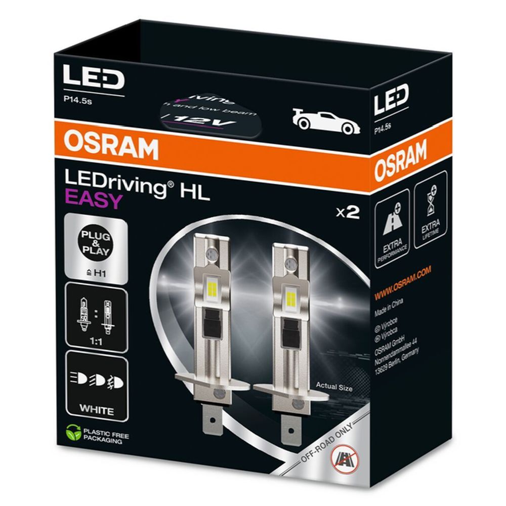Osram LEDriving HL EASY H1 12V polttimopari