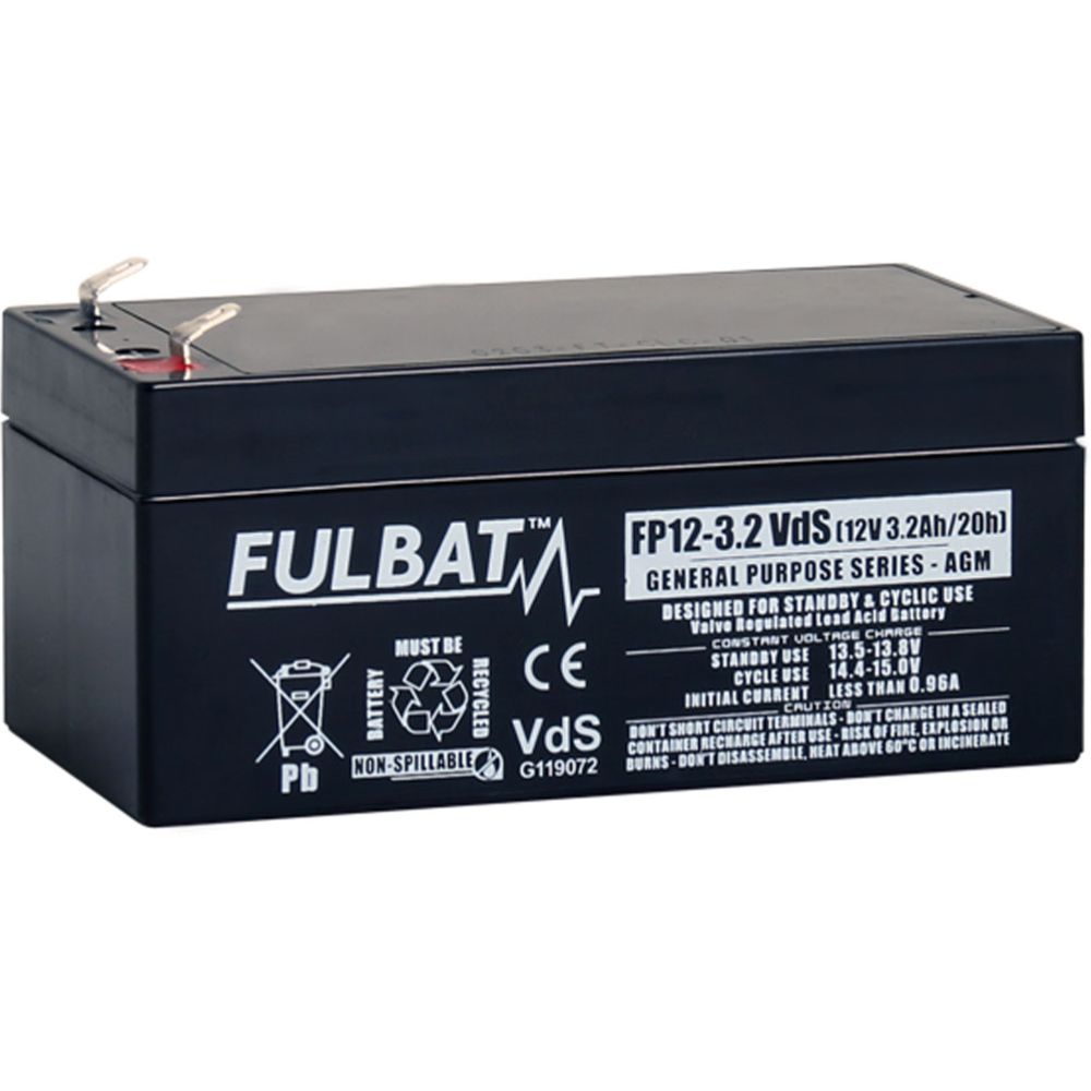 Fulbat AGM-aku, 12 V, 3,2 Ah