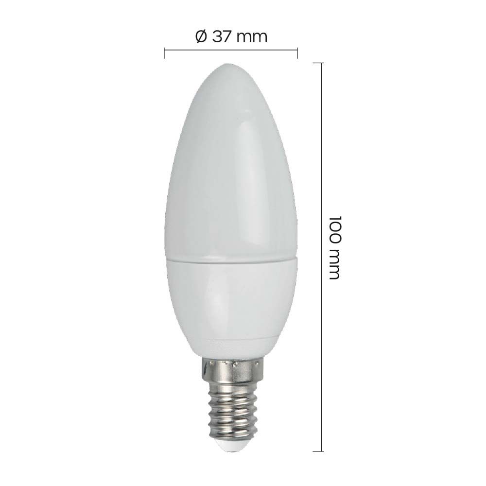Led Energie C37 kronljuslampa E14 5W 3 st.