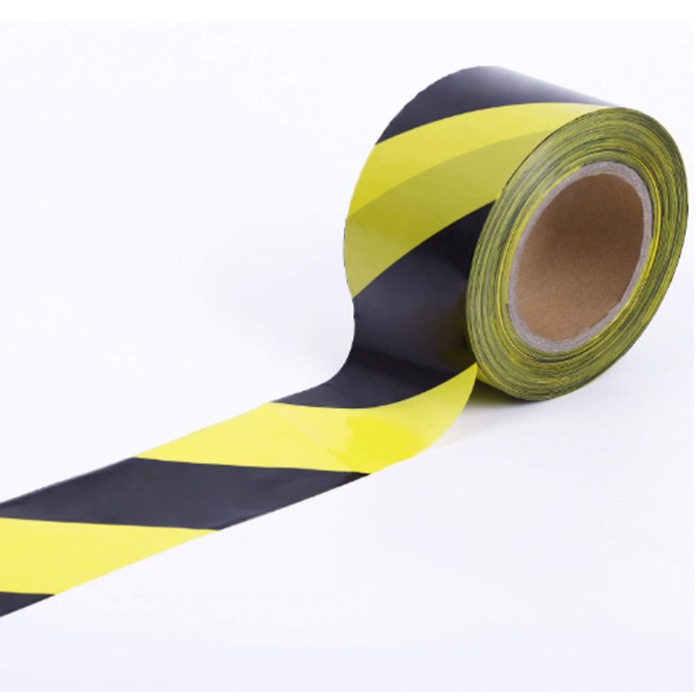 SafeMate ohutuslint, 70 mm x 200 m, kollane/must