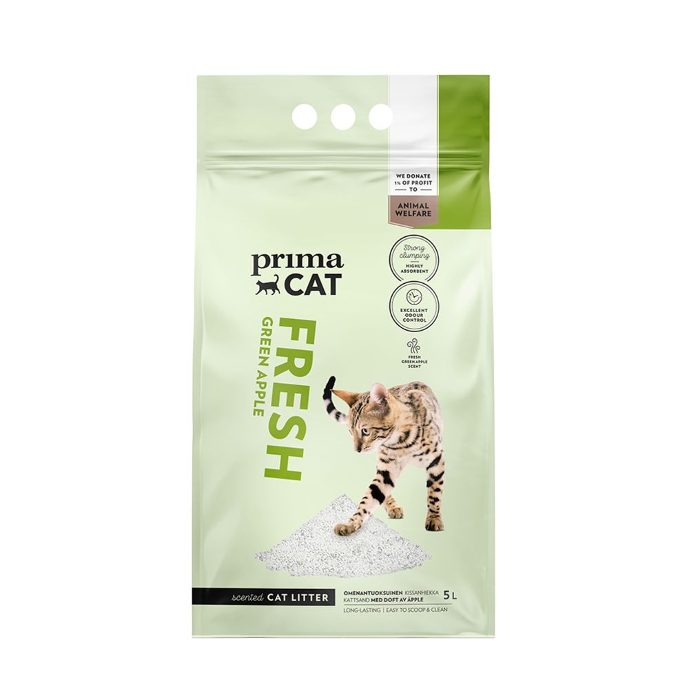 PrimaCat Fresh Apple kassiliiv valge 5 l