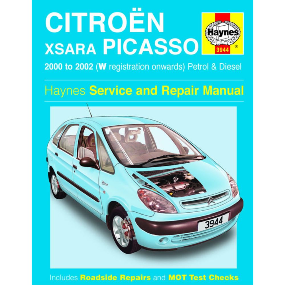Korjausopas Citroen Xsara Picasso englanninkielinen