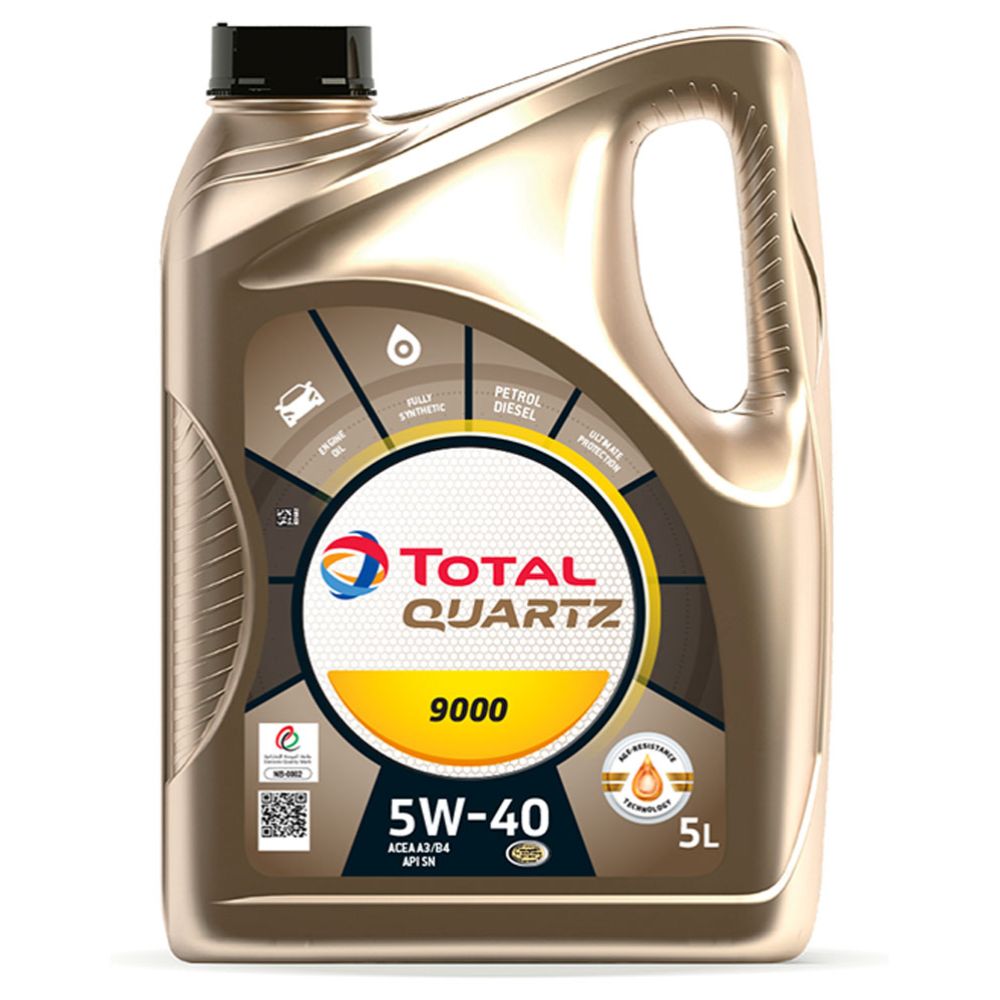Total Quartz 9000 5W-40 5 l moottoriöljy