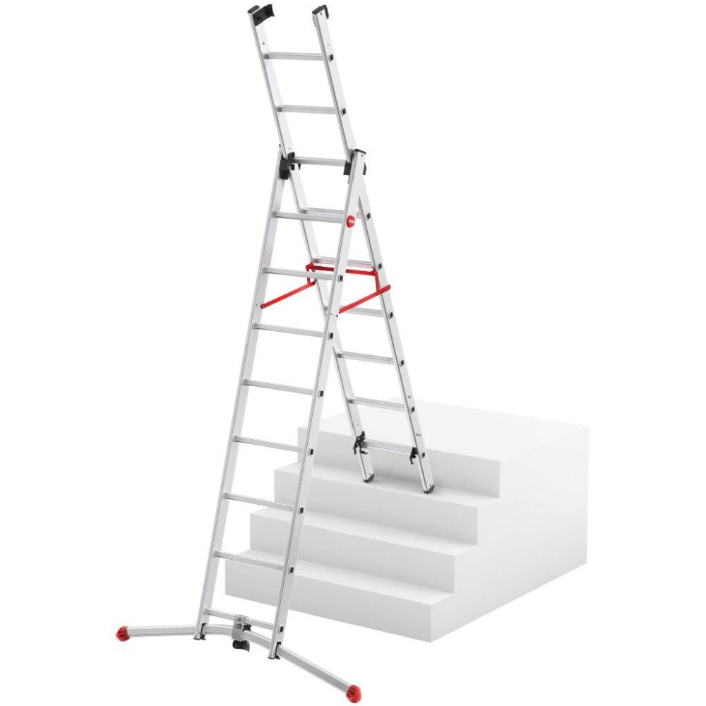 Hailo S100 kombinationsstege 3 x 9 steg