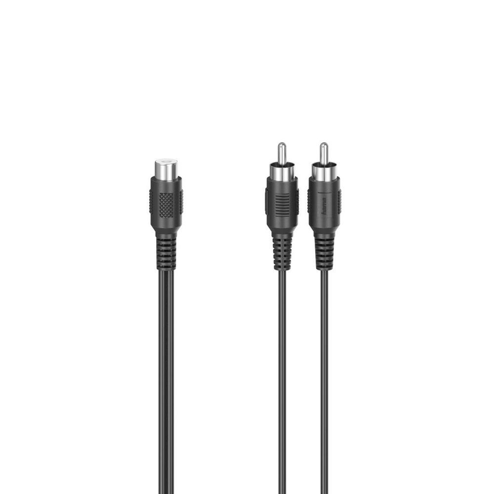Hama audioadapter, RCA hona - 2 x RCA hane, 0,12 m