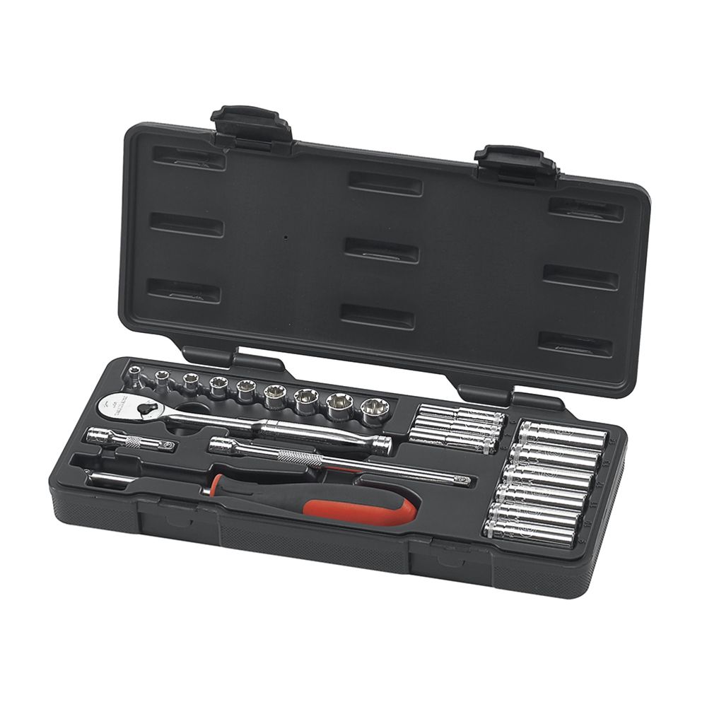 GearWrench 80327 padrunikomplekt pikad ja lühikesed 1/4" 22 osa