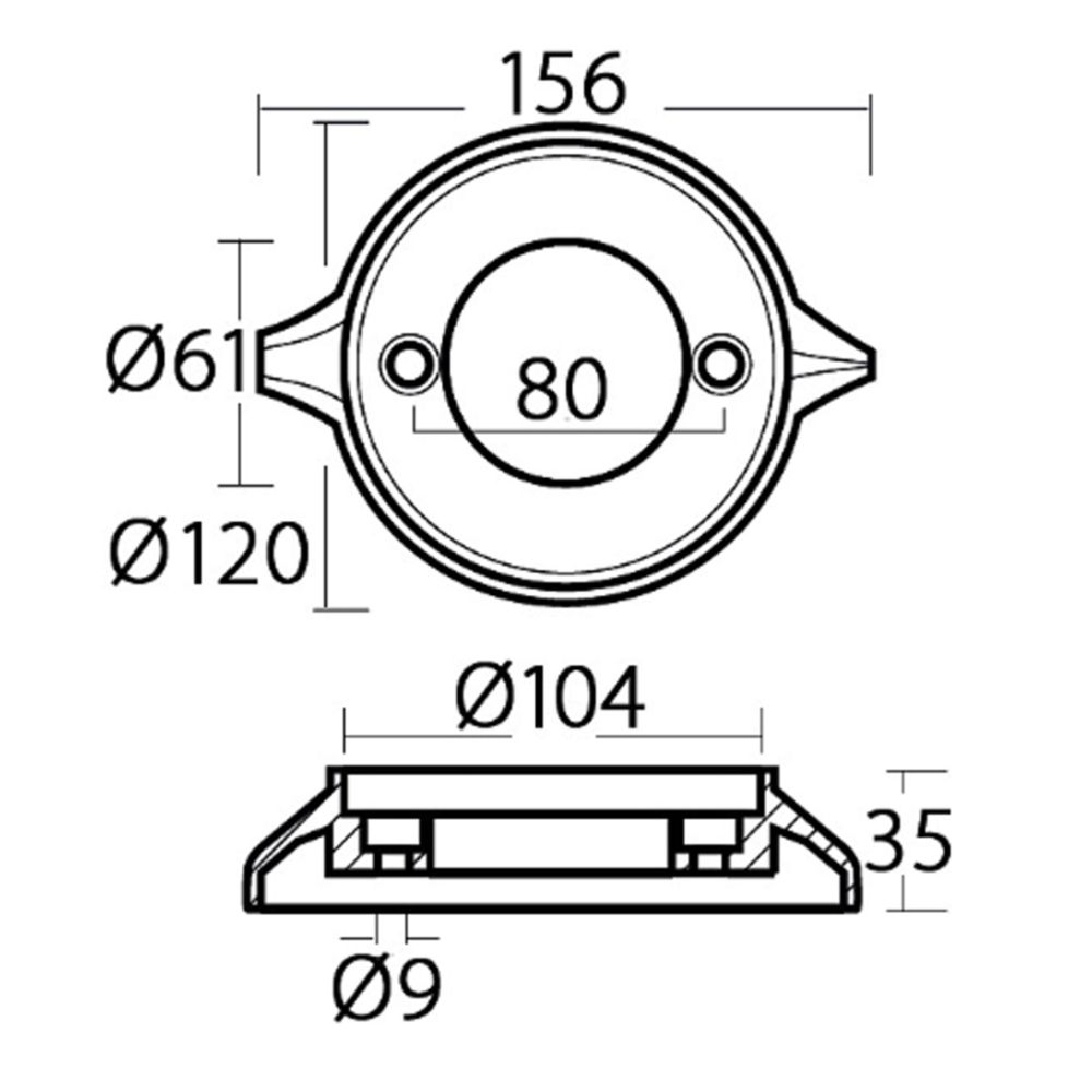 Tecnoseal tsinkanood, Volvo Penta 875815