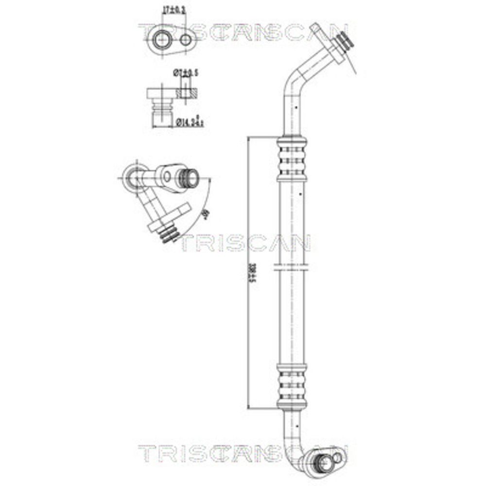 Varibelttrycksledning, klimatanläggning 30-05805