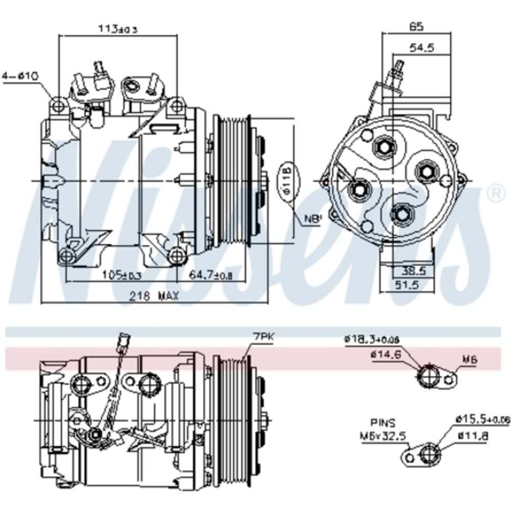 Ilmastointilaitteen kompressori 30-00468